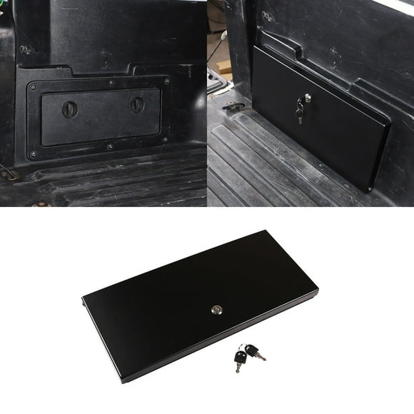 Fit 2005-2022 for Toyota Tacoma Rear Bed Right Safety Storage Lock Box Steel Protective Cover-