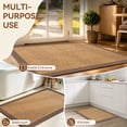 thumbnail image 6 of QiCaiJia Hallway Runner Rug 2x3 ft BrownJute Like Kitchen Runner Mat Rugs Non Slip, Woven Soft Entryway Farmhouse Runner Boho Floor Carpet for Indoor Laundry Hall Backdoor Bedroom Living Room, 6 of 8
