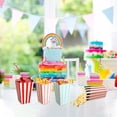 thumbnail image 4 of 40PCS Popcorn Bags, Striped Paper Popcorn Boxes Small Popcorn Cartons Cardborad Popcorn Favor Boxes, 4 of 7