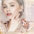 thumbnail image 3 of CILENON Thumb Rings for Women Champagne Diamond Ring Elegant Rhinestone Ring Rose Gold Jewellery Rings Women Fashion Full Diamond Zircon Rings for Women Size 6 10 Ring Set for Women (Rose Gold,7), 3 of 6