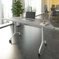 thumbnail image 2 of Synergy 72-inch Trapezoid Modular Conference Table in Gray - Engineered Wood, 2 of 8