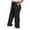 #Black, variant on DPTALR Plus Size Women's Stretchy Baggy Wide Leg Active Lounge Joggers with Pockets,Gray,Size L