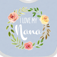 thumbnail image 4 of Inktastic I Love My Nana- Flower Circle Boys or Girls Baby Bib, 4 of 4