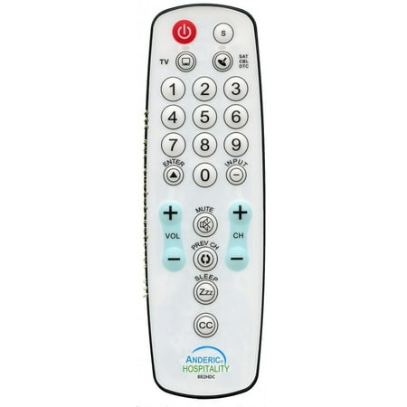 ANDERIC RR2HDC Easy Wipe DirecTV Box (p/n: RR2HDC) 2-Device Universal Remote Control (Best Directv Now Device)