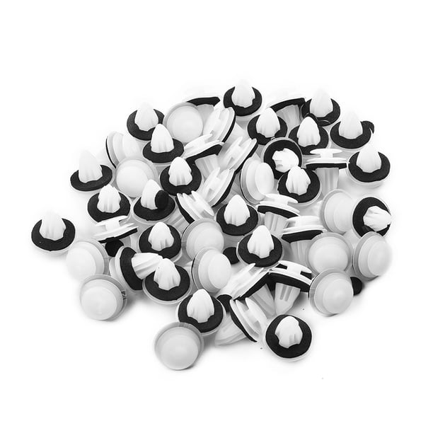 beisidaer 50Pcs Car Door Panel Clip Seal Ring Fastener Rivet