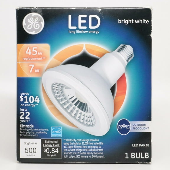 GE BULB FLDLT LED PAR38 BRTWHT