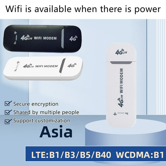 Adaptador USB de Banda Ancha Móvil Inalámbrico Xihbxyly Enrutador LTE Portátil