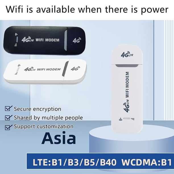 Adaptador USB de Banda Ancha Móvil Inalámbrico Xihbxyly Enrutador LTE Portátil