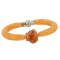 thumbnail image 2 of GlassOfVenice Murano Glass Rose Flower Bracelet - Golden Brown, 2 of 5