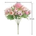 thumbnail image 2 of 4 piezas ramo de flores artificiales flores artificiales decoración de, 2 of 9