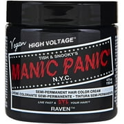 Manic Panic Semi-Permanent Hair Color Creme, Raven, 4 fl oz