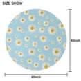 thumbnail image 2 of Round Tablecloth 60 Inch Daisy Table Cover Wrinkle Free Fade Resistant for Kitchen Dining, 2 of 5