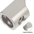 thumbnail image 3 of HAMPPLIES 2Pack Amp Input Reducer Aluminum Alloy Silver Amp Reducer For Car Audio Equipment Powerful Power Output, 3 of 8