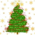 thumbnail image 3 of Lavoie, Tina 12x12 Black Modern Framed Museum Art Print Titled - Let It Snow Christmas Tree, 3 of 5