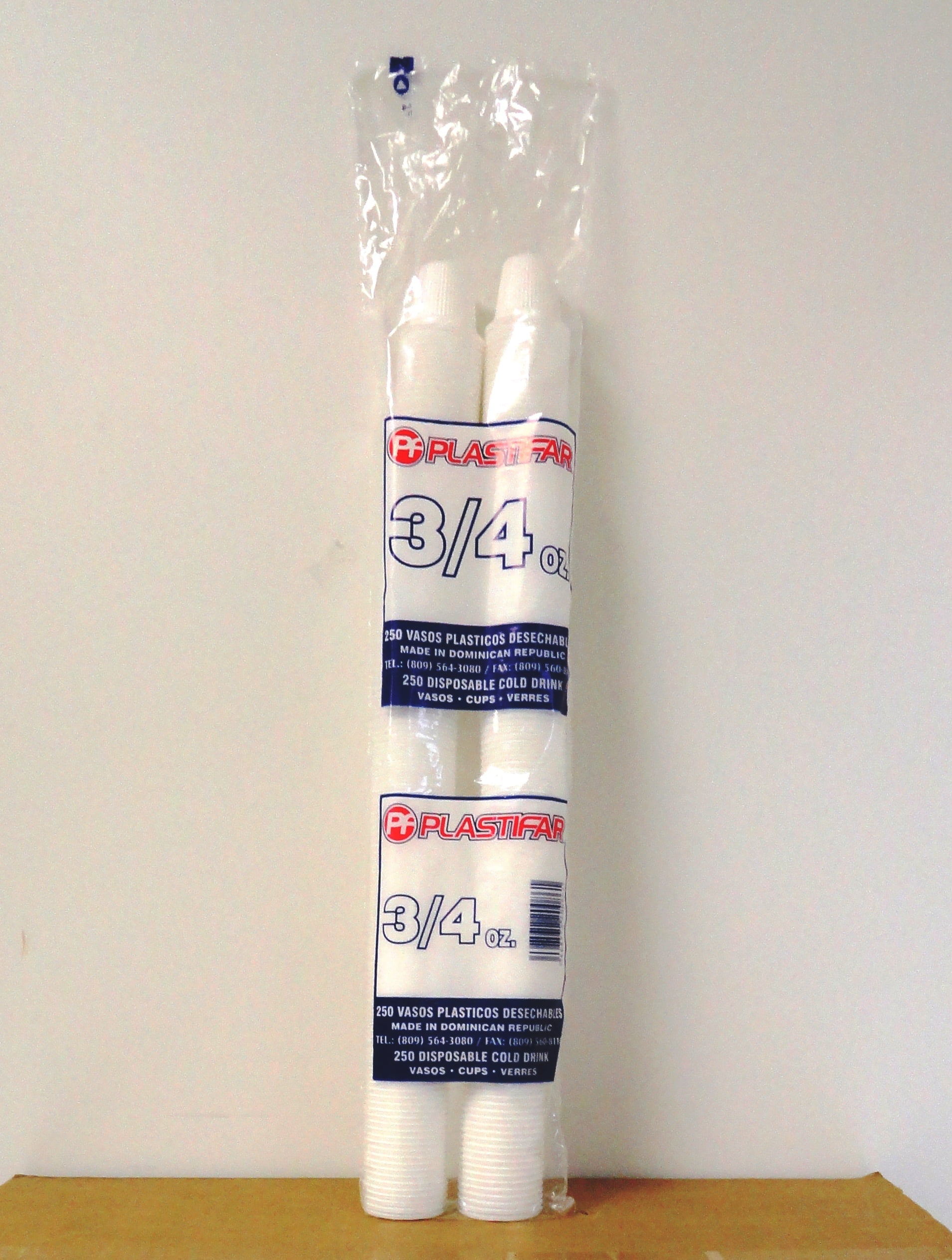 3/4 OZ PLASTIC CUPS DISPOSABLE BAGS OF 250 CUPS FOR ESPRESSO COFFEE