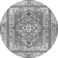 thumbnail image 1 of Ahgly Company Indoor Round Persian Gray Traditional Area Rugs, 3' Round, 1 of 1