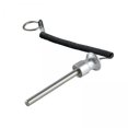 thumbnail image 1 of Lipstore 2xWeight Stack Pin with Pull Rope Locking Cable Gym Equipment Replacement Part Argent 10mmx80mm, 1 of 8