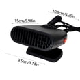 thumbnail image 3 of Penkiiy Car Heater,Factory Car Heater Car Defogger Defroster Mini Electric Heater Car Hair Dryer ABS New High Temperature Resistive Material, 3 of 5