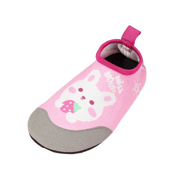 Kids Water Shoes Boys Girls Barefoot Swim Socks Outdoor Indoor Quick Drying Sandals Lightweight On Walking Sneakers for Beach Pool Swim Pink 10-10.5Y