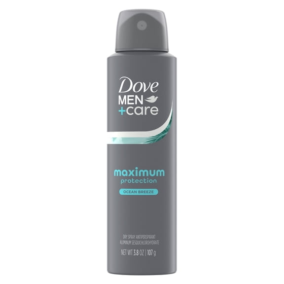 Dove Men Care Anti-Perspirant Spray Maximum Protection Ocean Breeze 96-Hour Comfort ,3.8 oz