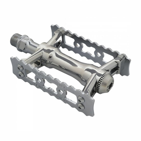 MKS Sylvan Touring Next Cage Platform Pedals 9/16" Light Aluminum Body Silver