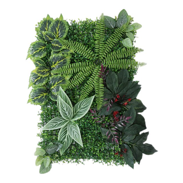 Plantas Artificiales Pared de Césped Lugar de Boda Pilar de Follaje Carretera Principal Sunnimix Pared de fondo de césped