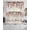 Brown Teal, variant on Red Eucalyptus Leaves Swag Curtains for Living Room/Bedroom Windows, Summer Botanical Weeping Wooden Kitchen Curtains and Valances Set 36 Inch Length, Light Filtering Swags Valance Curtain Panels