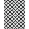 thumbnail image 2 of Addison Rugs Chantille Indoor/Outdoor Transitional Circles Black Washable Rectangle Rug, 9' x 12', 2 of 6
