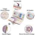 thumbnail image 6 of GAEKEAO Womens Wallet Slim Thin RFID Blocking Bifold Floral Vegan Leather Card Holder Large Capacity Wallet with Zipper Pocket, 6 of 7