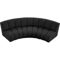 thumbnail image 5 of Meridian Furniture Infinity Black Boucle Fabric 3pc. Modular Sectional, 5 of 11