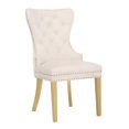 thumbnail image 6 of Simba Gold 2 Piece Dinning Chair Finish with Velvet Fabric in Beige, 6 of 8
