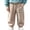 Khaki, variant on Boys' Baggy Sweatpants Letter Patched Wide Leg Pants Elastic Waist Long Trousers Joggers Trendy Baby Back to School Clothes