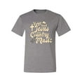 thumbnail image 2 of Wild Bobby, Y'all Need Jesus & Country Music, Pop Culture, Men Graphic Tee, Heather Grey, Large, 2 of 4