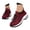 Red, variant on Pandaie Orthopedic Sneakers Women Breathable Slip on Walking Shoes Comfortable Plantar Fasciitis Athletic Running Nursing Shoes with Arch Support Black Size 5.5