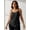 Black, variant on Women's Strap Tank Top Camisole Sleeveless Solid Loose Crewneck Pullover Shirt for Summer White XL