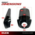 thumbnail image 4 of Krator Motorcycle Windshield & Fairing Complete Kit, Road Warrior Windshield, Compatible with Harley Davidson Dyna and Softail, Motorcycle Accessories, Glossy Black and Smoke Windscreen, 15" Height, 4 of 4