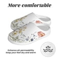 thumbnail image 6 of Lsque Watercolor Floral Pattern Womens Comfort Cotton on Scuff With Memory Foam and Anti-skid Sole Slipper-42/43, 6 of 7