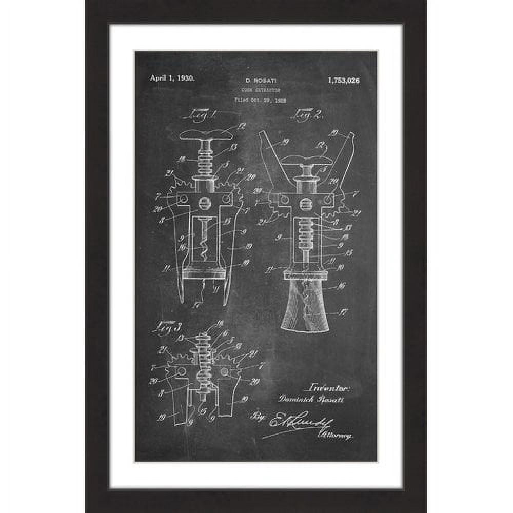 "Cork 1928 Chalk" Framed Painting Print
