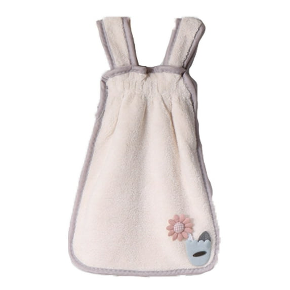 Lovely Princess dress hand towel coral velvet kitchen thick hand towel
