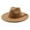 Khaki, variant on Sun Hats For Outdoor Leisure Large Brim Design Stylish Sun Hat For Every Season Hat with Open Top Portable Visor Cute Beach Hats for Women Run Hat Beach Cowboy Hats for Women Wooden Fedora Solar Power