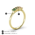 thumbnail image 4 of TriJewels 5x3 mm Emerald Cut Created Alexandrite 5 Stone Wedding Band in 10K Yellow Gold, 4 of 6