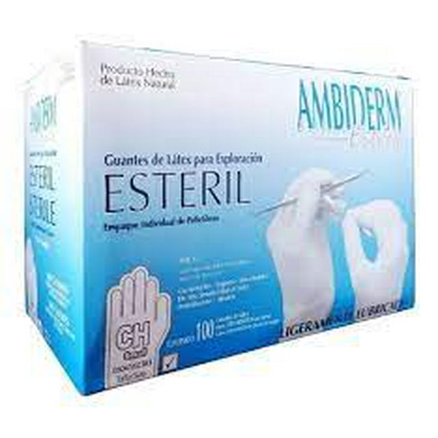 Guantes CH Esteril Latex Ambiderm Chicos