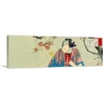 thumbnail image 1 of ARTCANVAS Flowers Ichikawa Sadanji I In Role of Gosho No Gorozo 1890 Canvas Art Print by Yoshitoshi - Size: 36" x 12" (0.75" Deep), 1 of 9