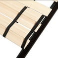 Furinno Angeland Monaco Metal Bed Frame Foundation with Wooden Slats