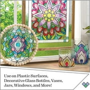 FolkArt Gallery Glass Pattern Set 3/Pkg-Mandala