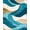 Blue, Pattern 4, variant on ODIKA 4' x 6' Machine Washable Non-Slip Area Rug, Contemporary Mountain High Traffic Rug, Black, 20283