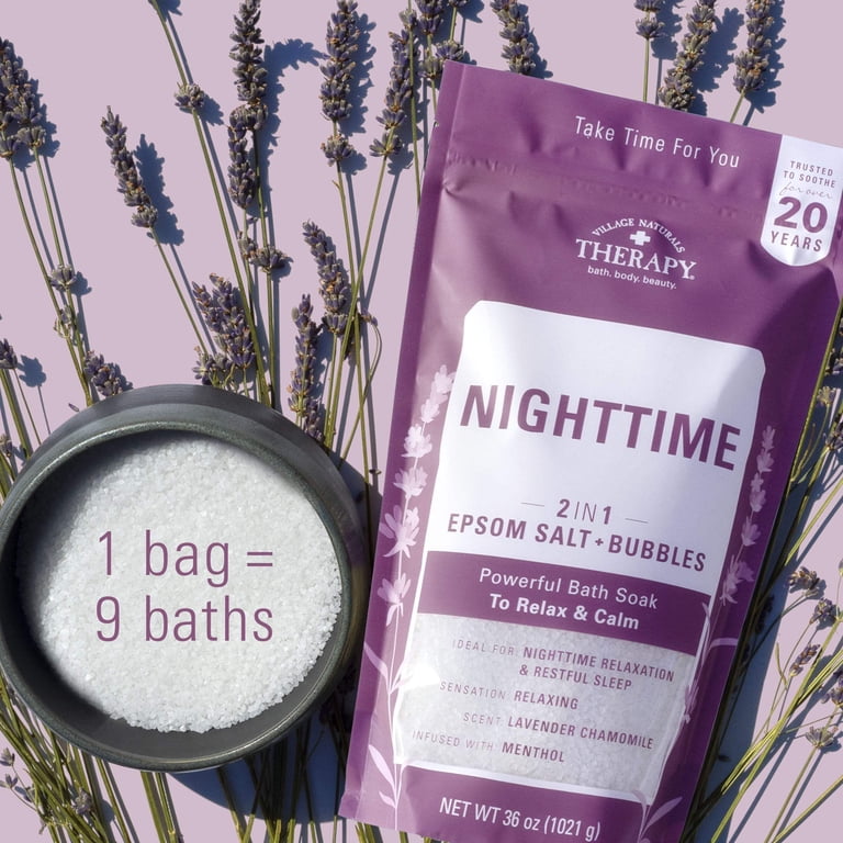 Village Naturals Therapy Nighttime Epsom Bath Soak photo 4