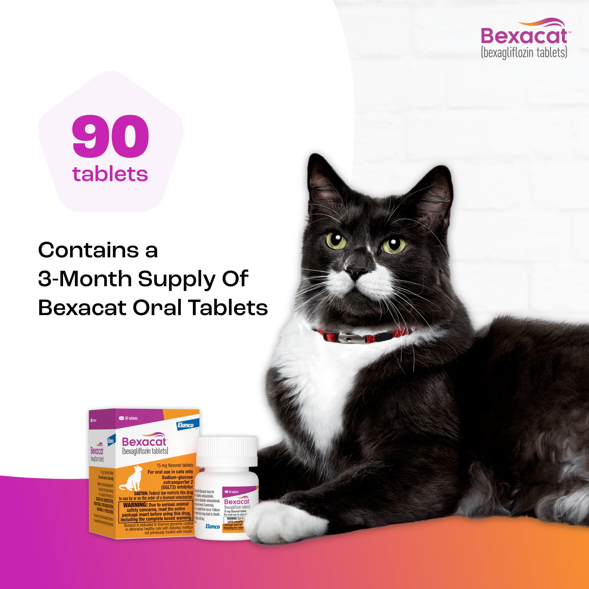Bexacat Flavored Tablets for Cats, 15mg