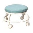 thumbnail image 3 of Rolling Stools with Wheels Swivel Chair Heavy Duty 360 Degree Rotating Rolling Stool Low Height Rolling Stool Movable Mini Stool for Barber Blue, 3 of 8