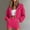 Hot Pink, variant on Women 2 Piece Outfits Sweatsuit Shorts Sets,Tracksuit Long Sleeve Hooded Zipper Jacket Casual Sweat Set Yoga Active Wear